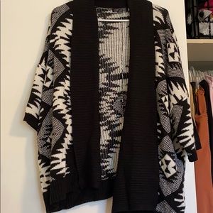 Chunky Aztec Printed Sweater